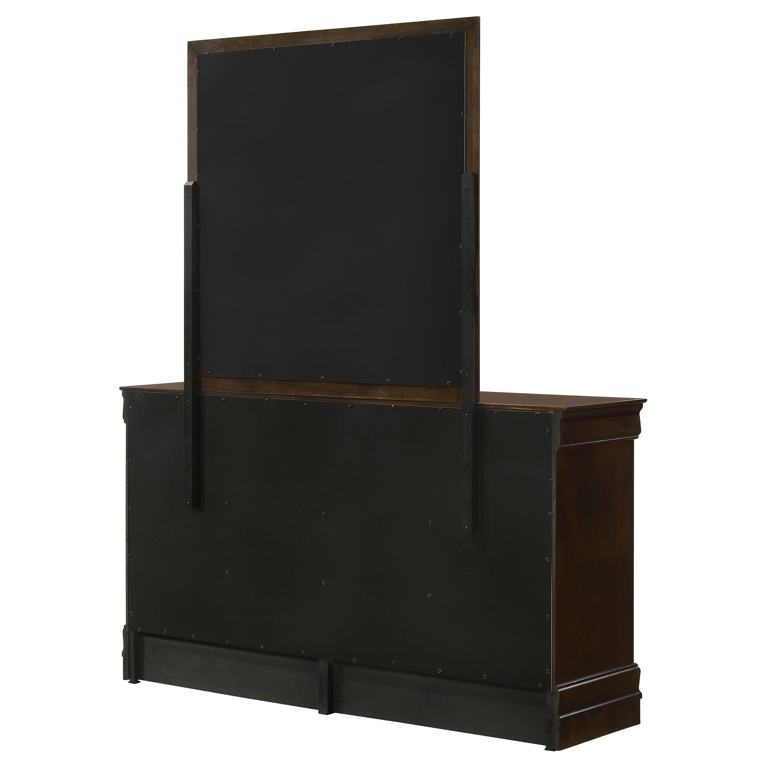 Louis Philippe Dresser with Mirror - Ideal Furniture (Fresno,CA) 