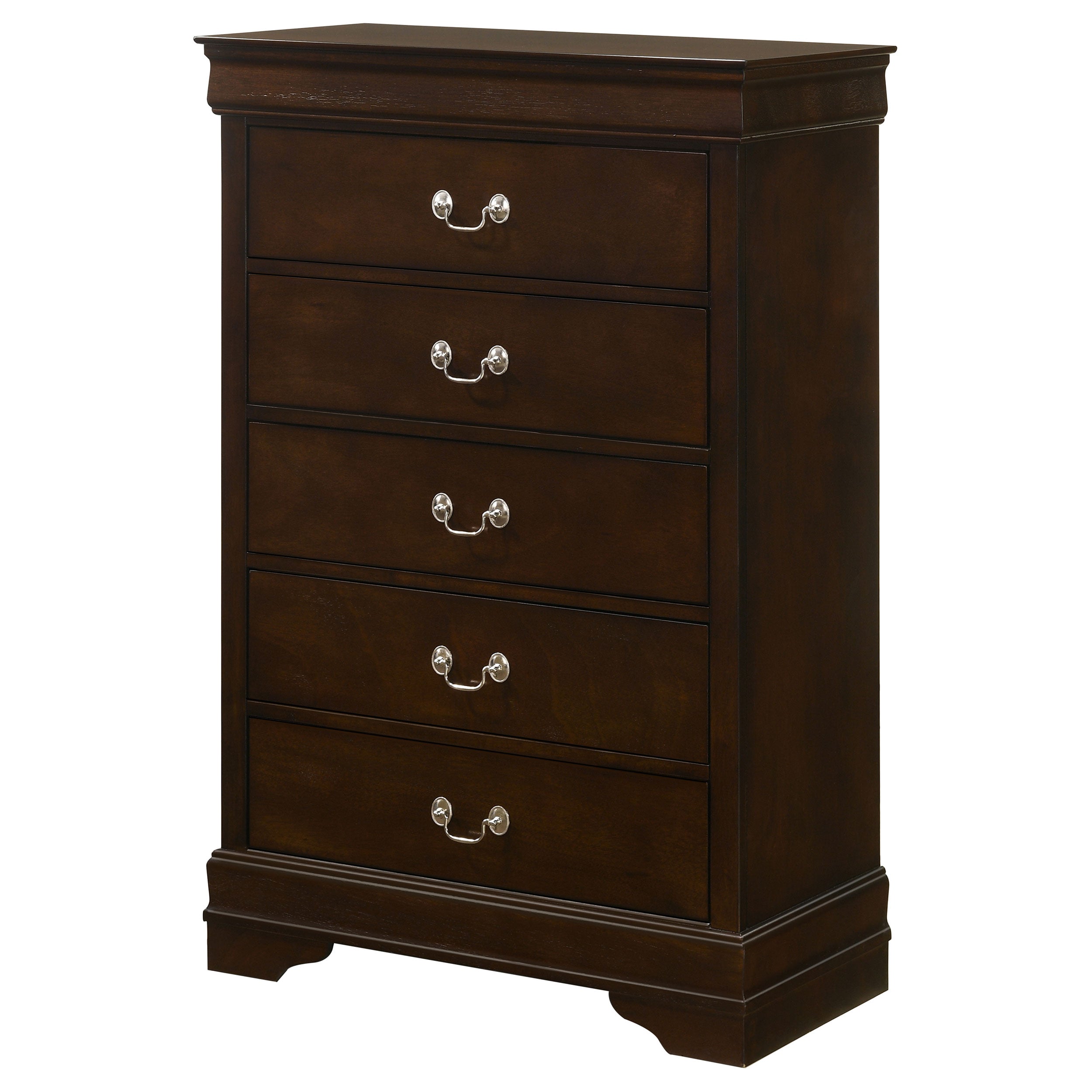 Louis Philippe Chest Brown - Ideal Furniture (Fresno,CA) 
