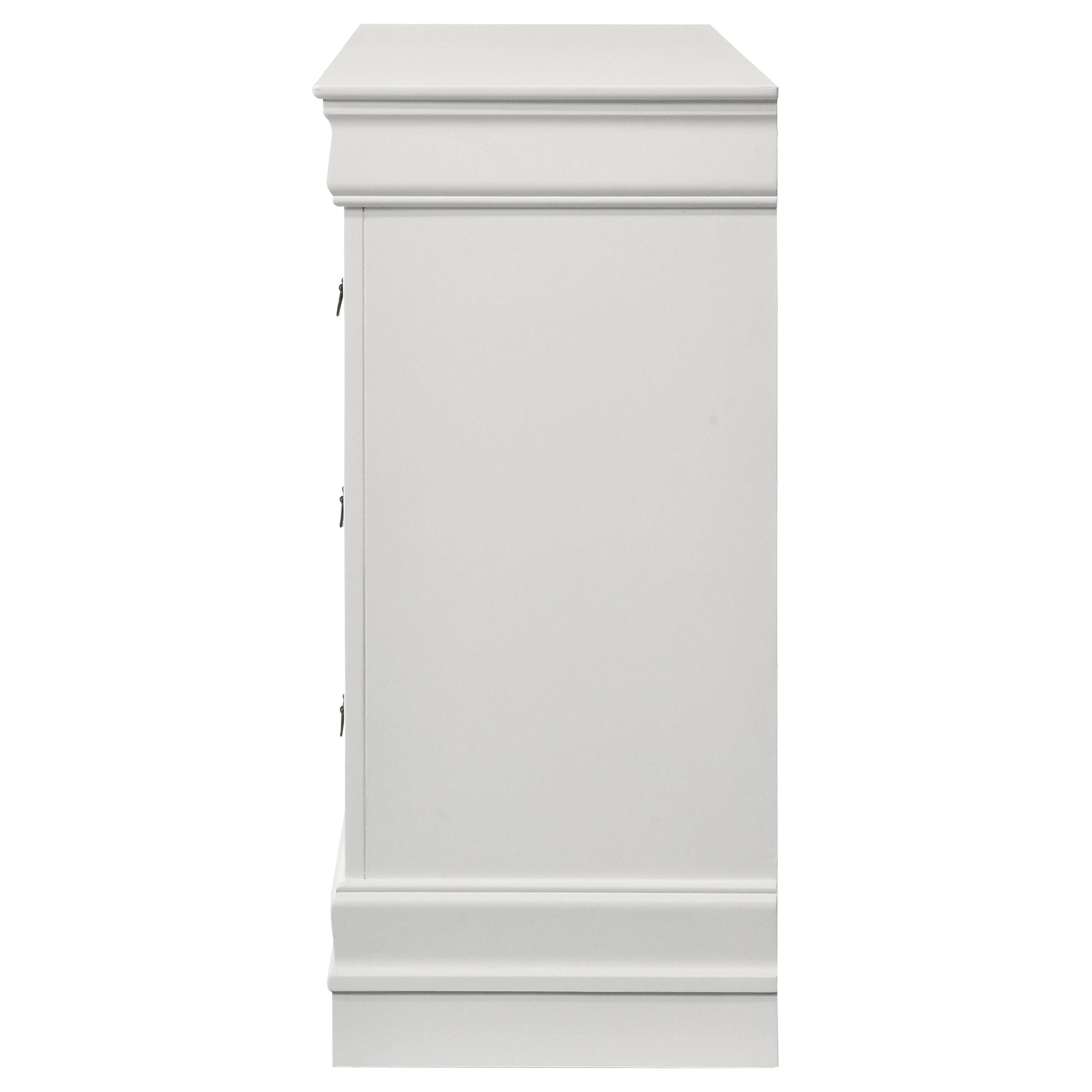Louis Philippe 6-drawer Dresser White - Ideal Furniture (Fresno,CA) 