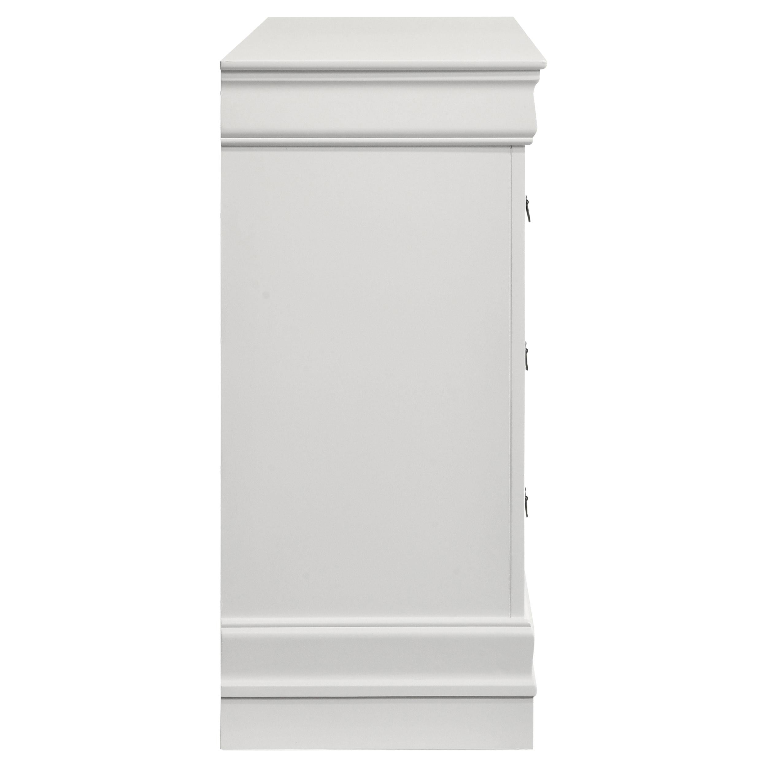 Louis Philippe 6-drawer Dresser White - Ideal Furniture (Fresno,CA) 