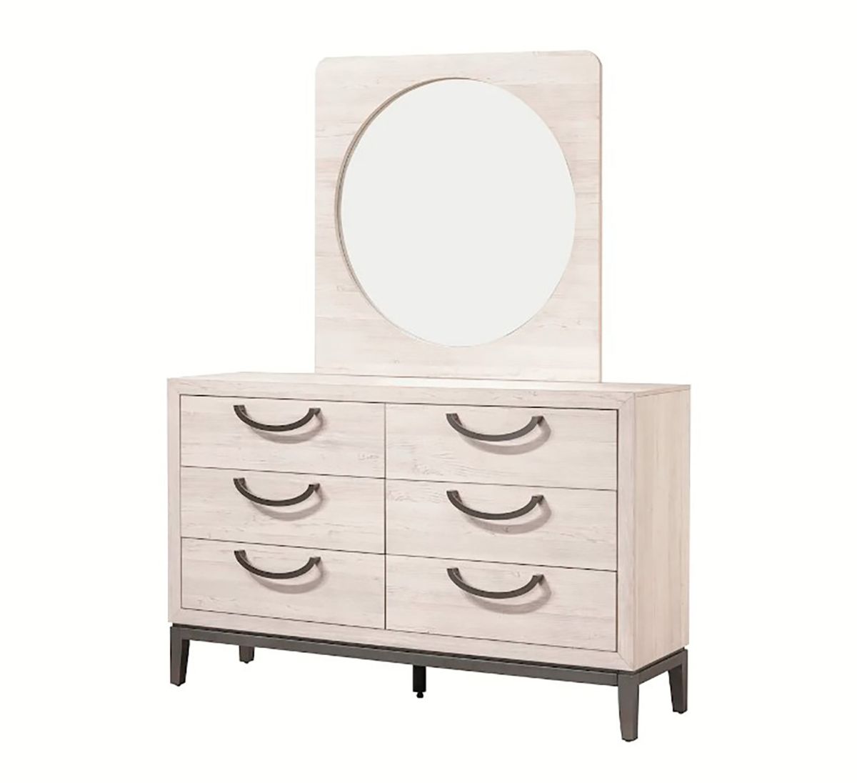 Crown Mark Furniture Veda 6 Drawer Dresser in Beige - Ideal Furniture (Fresno,CA) 