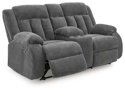 Observation Power Reclining Loveseat with Console - Ideal Furniture (Fresno,CA) 