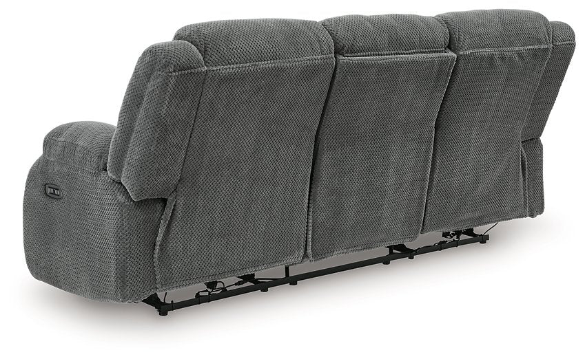 Observation Power Reclining Sofa with Drop Down Table - Ideal Furniture (Fresno,CA) 