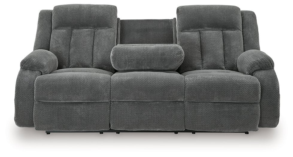 Observation Power Reclining Sofa with Drop Down Table - Ideal Furniture (Fresno,CA) 