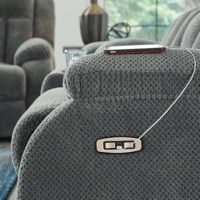 Observation Power Reclining Loveseat with Console - Ideal Furniture (Fresno,CA) 