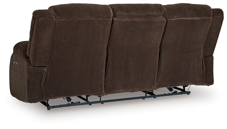 Observation Power Reclining Sofa with Drop Down Table - Ideal Furniture (Fresno,CA) 