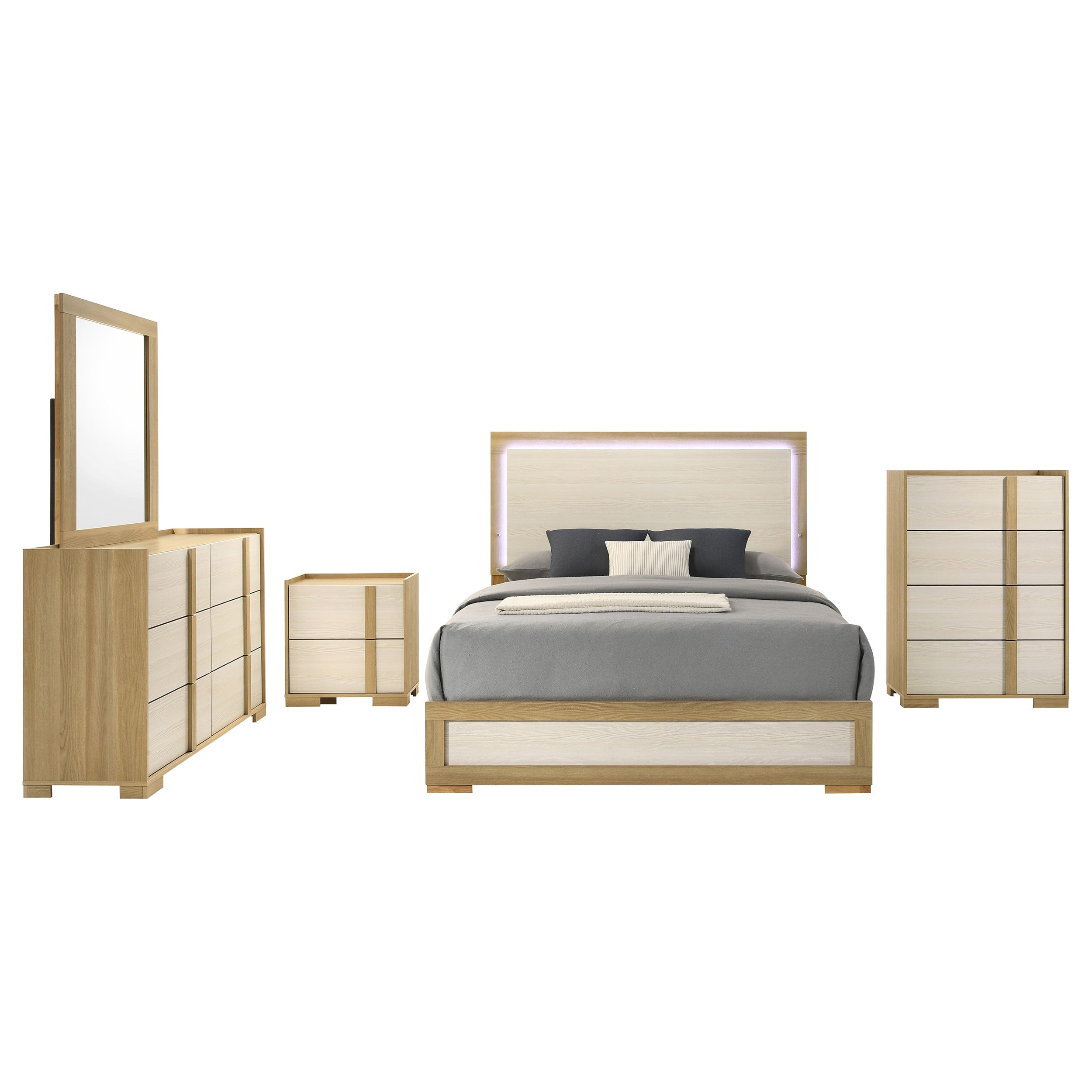 Hyland 4 & 5 Piece Bedroom Set E.King & Queen - Ideal Furniture (Fresno,CA) 