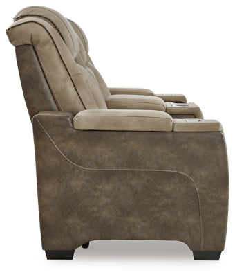 Next-Gen DuraPella Power Reclining Loveseat with Console - Ideal Furniture (Fresno,CA) 
