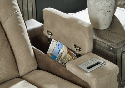 Next-Gen DuraPella Power Reclining Loveseat with Console - Ideal Furniture (Fresno,CA) 