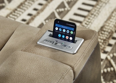 Next-Gen DuraPella Power Reclining Loveseat with Console - Ideal Furniture (Fresno,CA) 