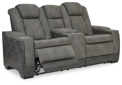 Next-Gen DuraPella Power Reclining Loveseat with Console - Ideal Furniture (Fresno,CA) 