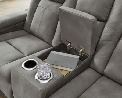 Next-Gen DuraPella Power Reclining Loveseat with Console - Ideal Furniture (Fresno,CA) 