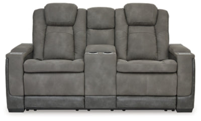 Next-Gen DuraPella Power Reclining Loveseat with Console - Ideal Furniture (Fresno,CA) 