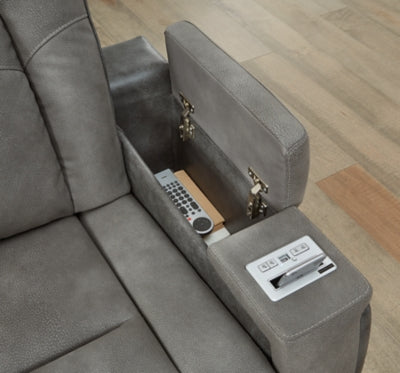 Next-Gen DuraPella Power Reclining Loveseat with Console - Ideal Furniture (Fresno,CA) 