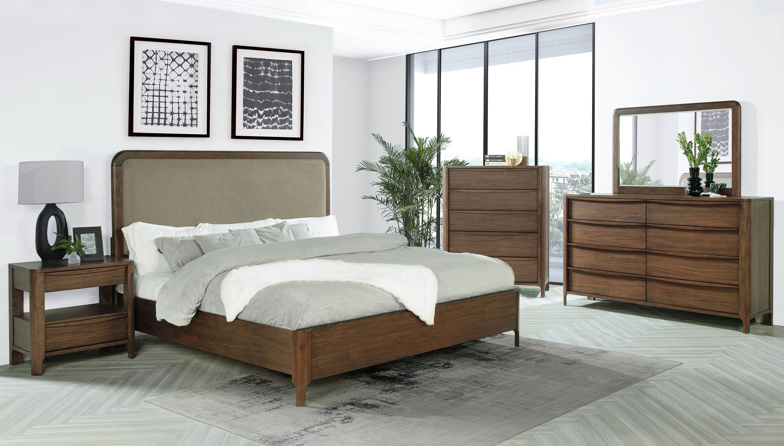 Maderia 4 & 5 Piece Bedroom Set - Ideal Furniture (Fresno,CA) 