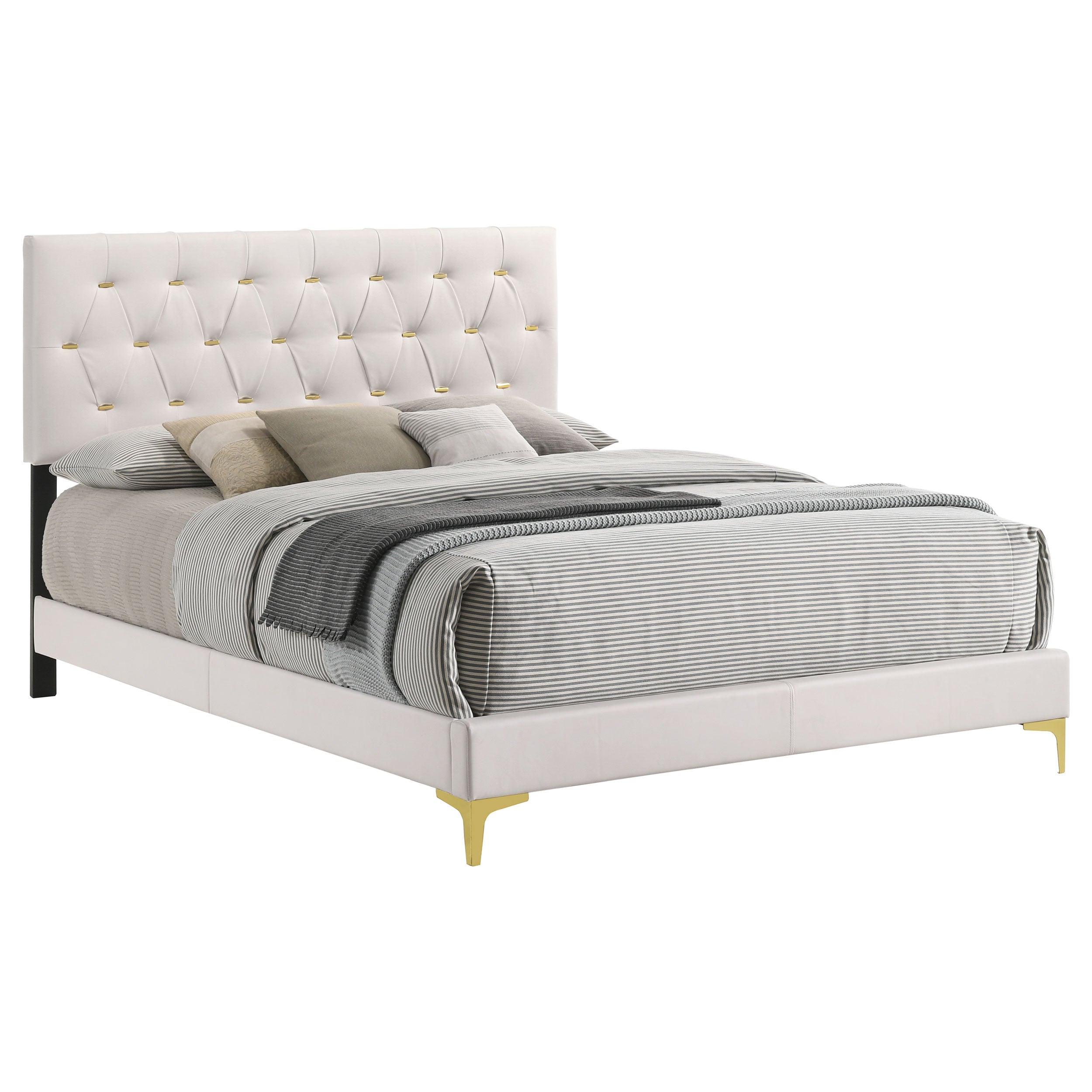 Kendall Upholstered Panel Bed - Ideal Furniture (Fresno,CA) 