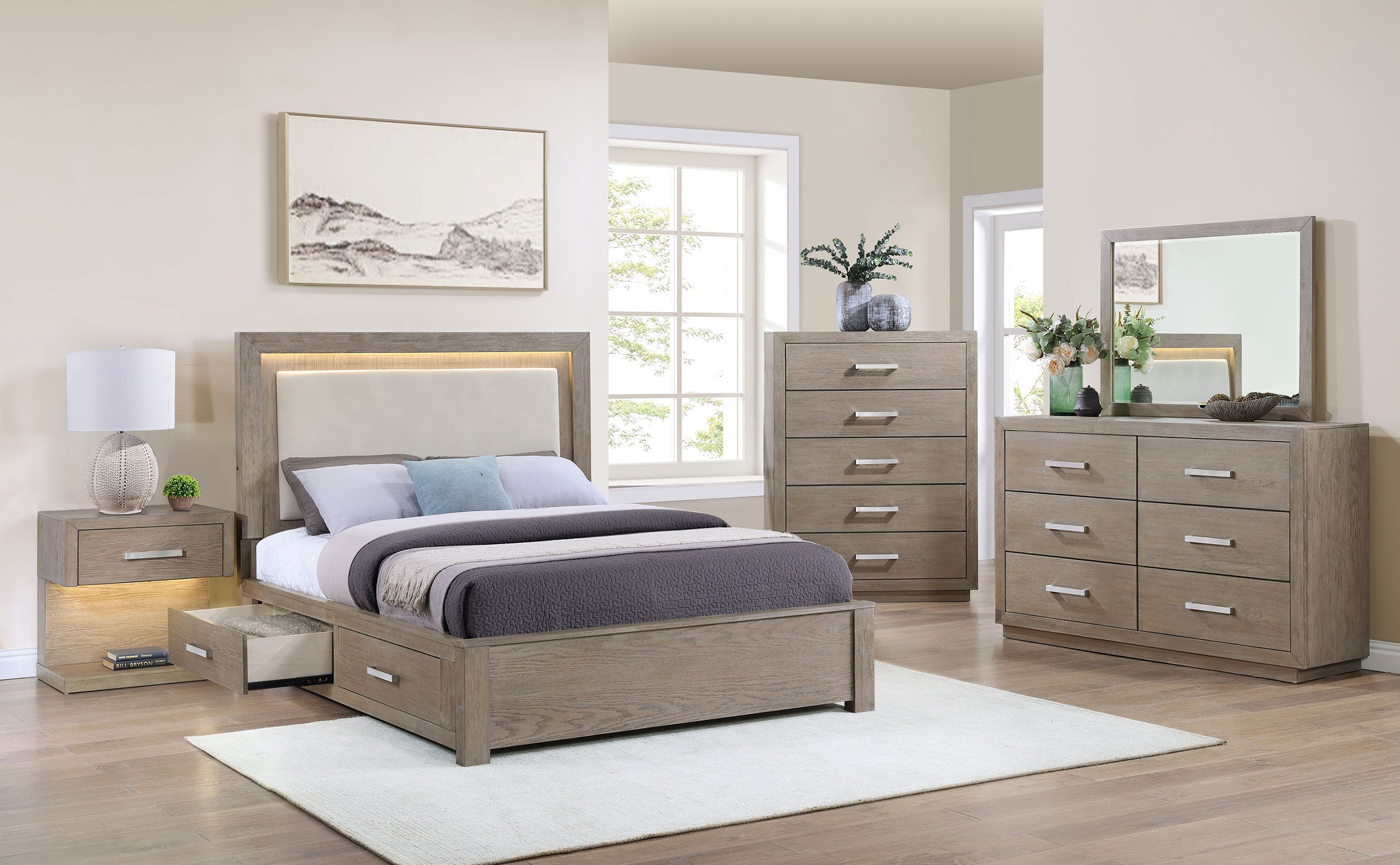 Kenora California King, E.king, & Queen Bed - Ideal Furniture (Fresno,CA) 