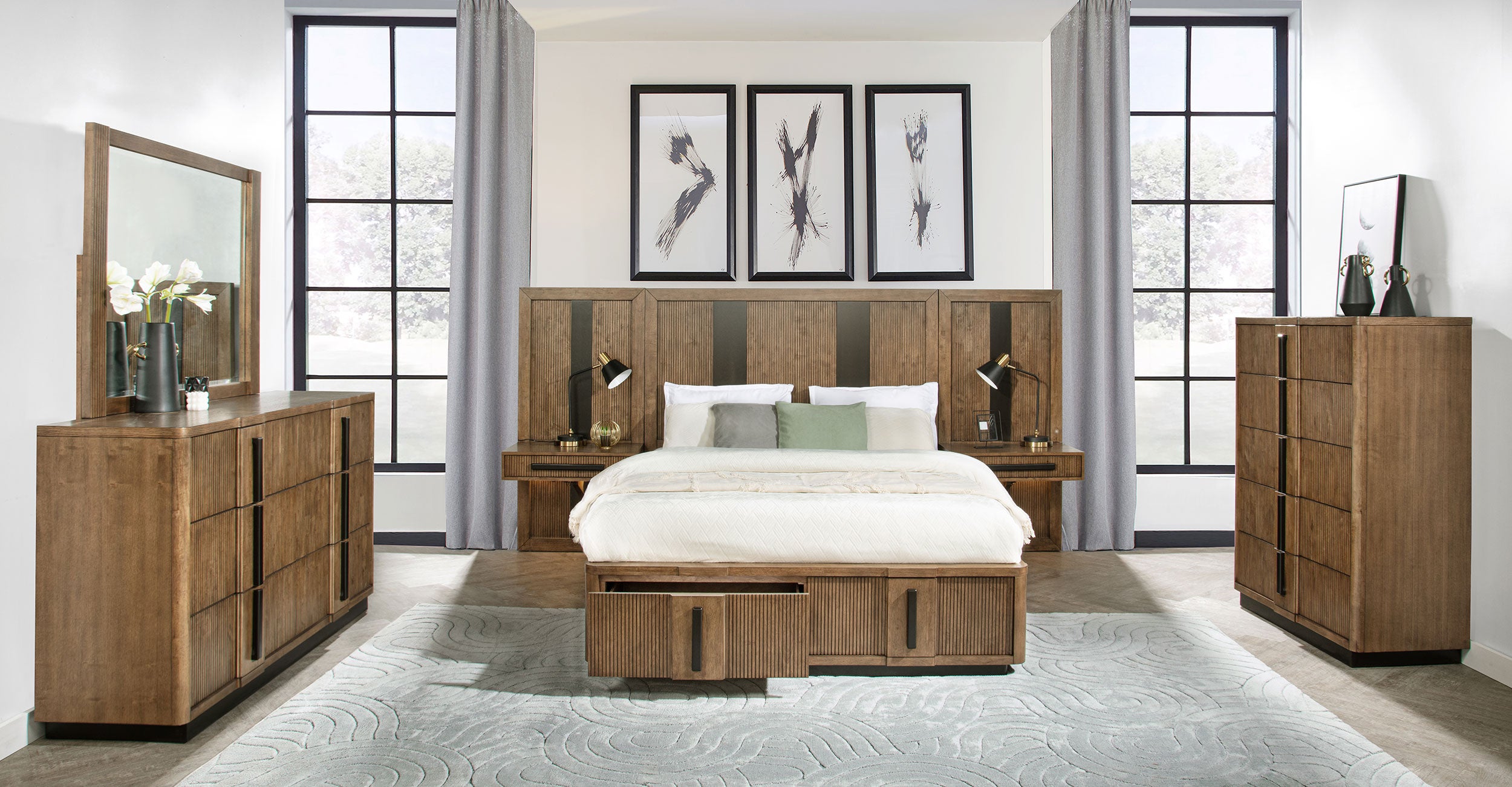 Terrace 5 Pc Bedroom Set - Ideal Furniture (Fresno,CA) 