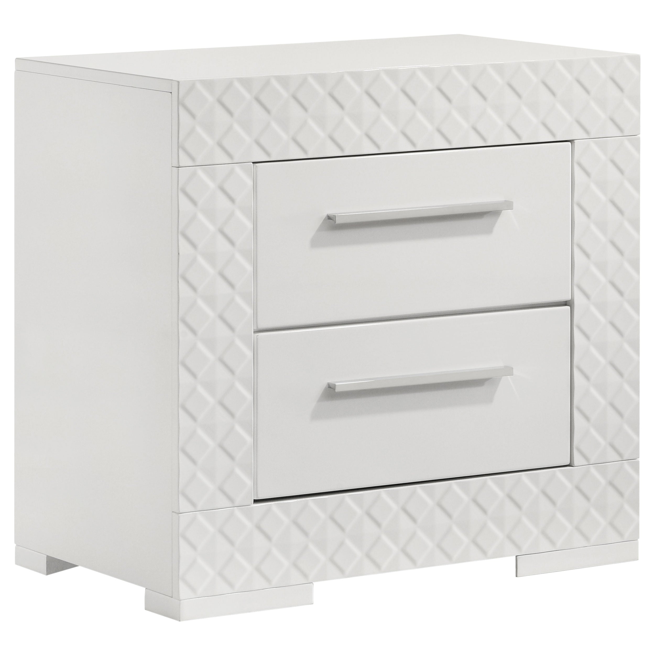 Ives 4 & 5 Piece Bedroom Set E.king & Queen White & Grey - Ideal Furniture (Fresno,CA) 
