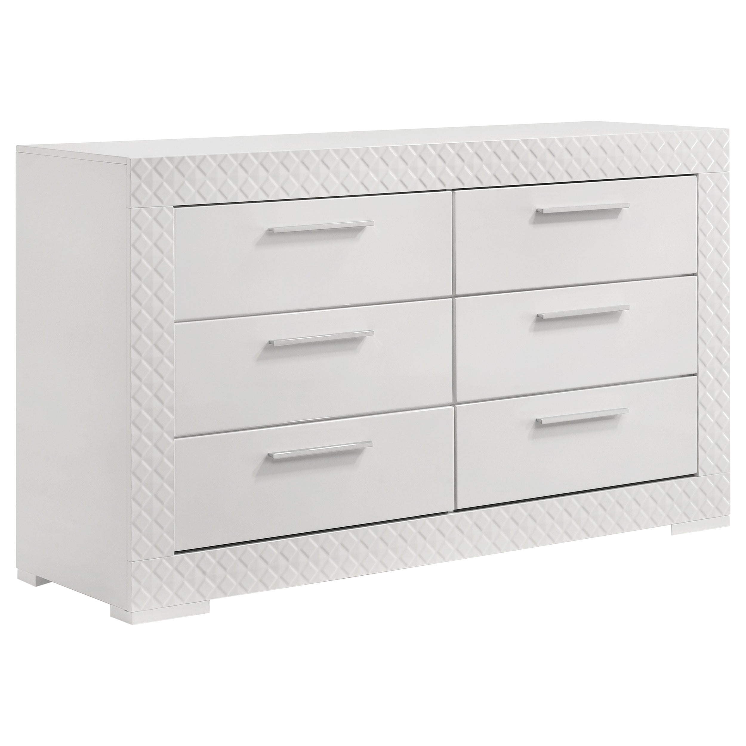 Ives 4 & 5 Piece Bedroom Set E.king & Queen White & Grey - Ideal Furniture (Fresno,CA) 