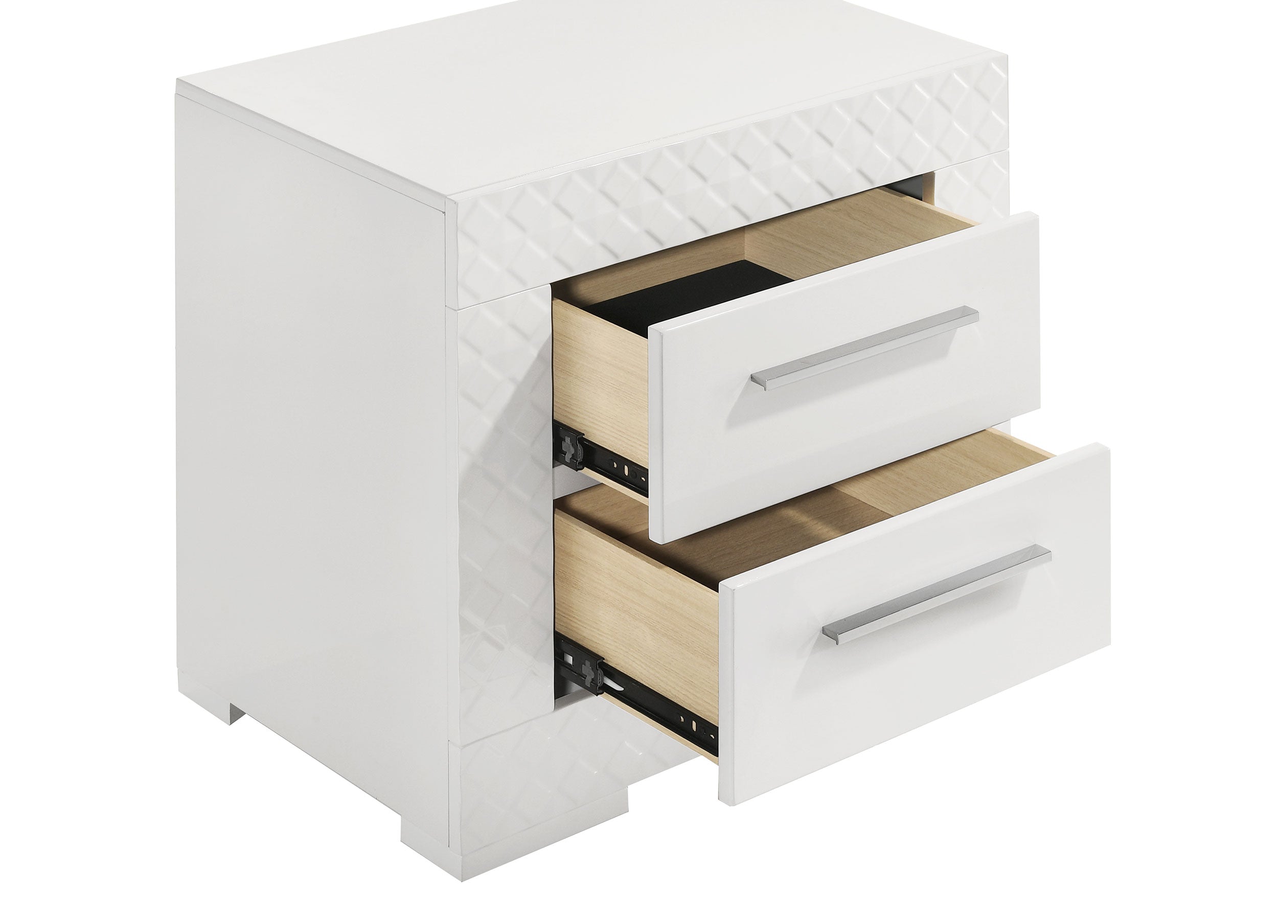 Ives 4 & 5 Piece Bedroom Set E.king & Queen White & Grey - Ideal Furniture (Fresno,CA) 