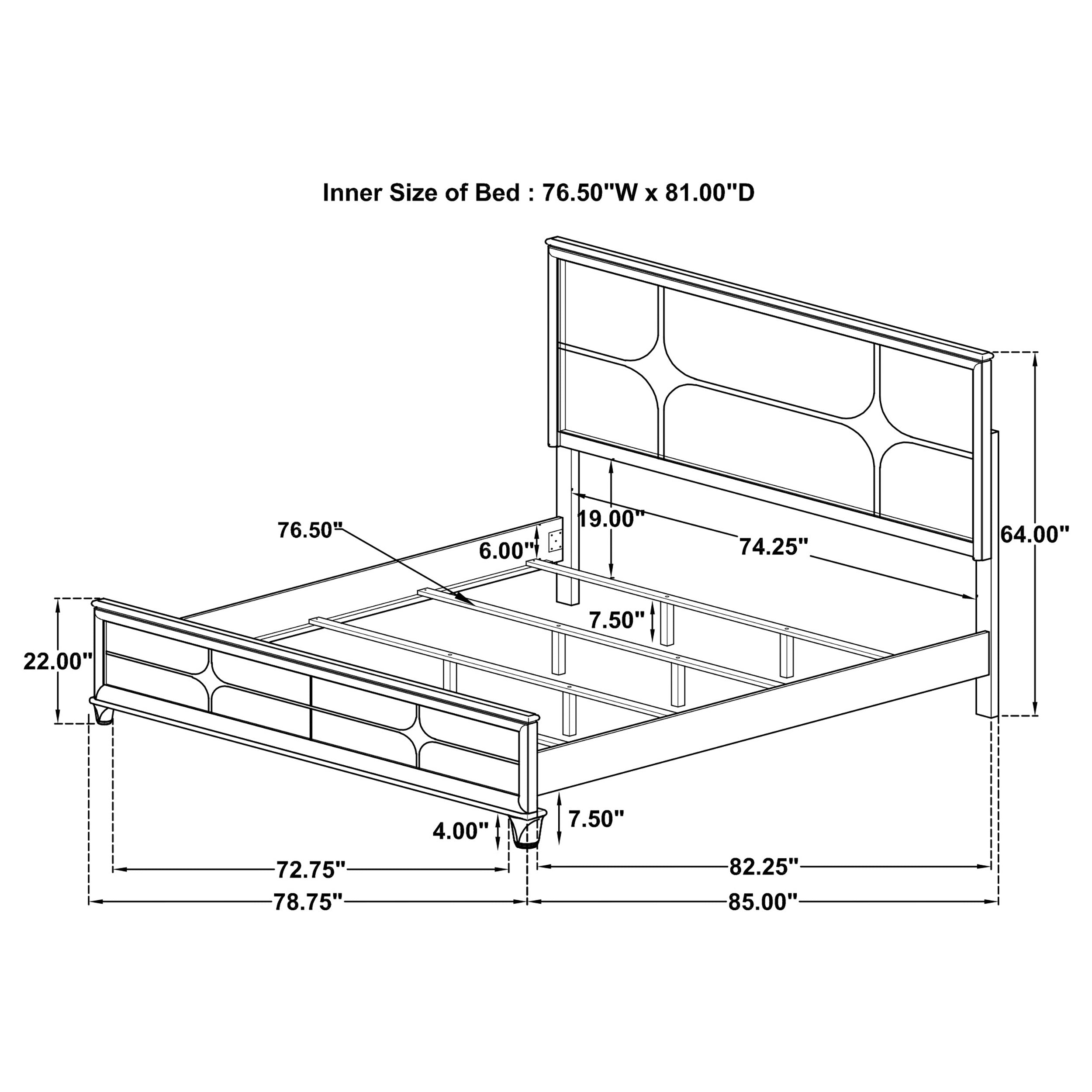 Olivia 4 & 5 Piece Bedroom Set E.King, Queen, & Cal.King - Ideal Furniture (Fresno,CA) 