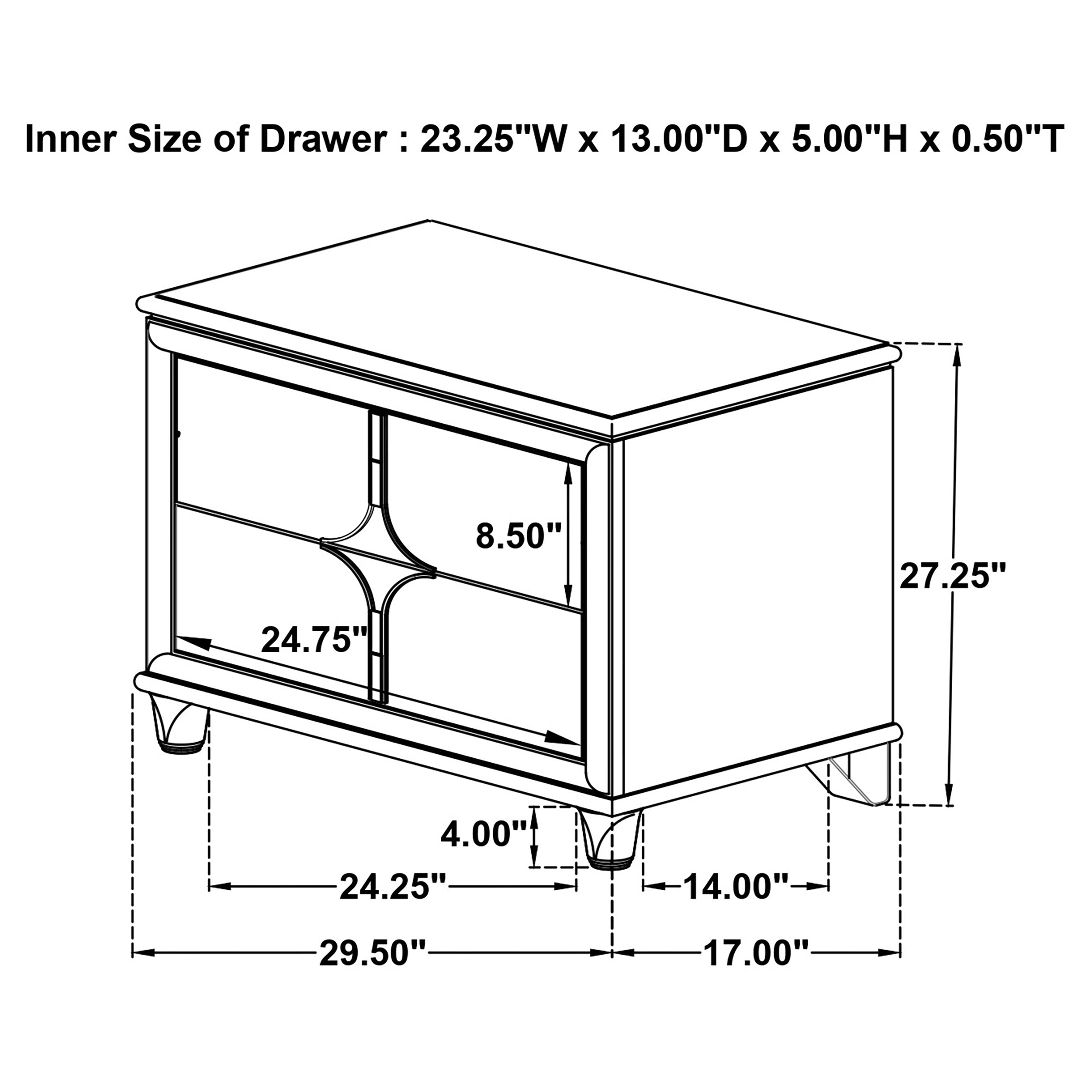 Olivia 4 & 5 Piece Bedroom Set E.King, Queen, & Cal.King - Ideal Furniture (Fresno,CA) 