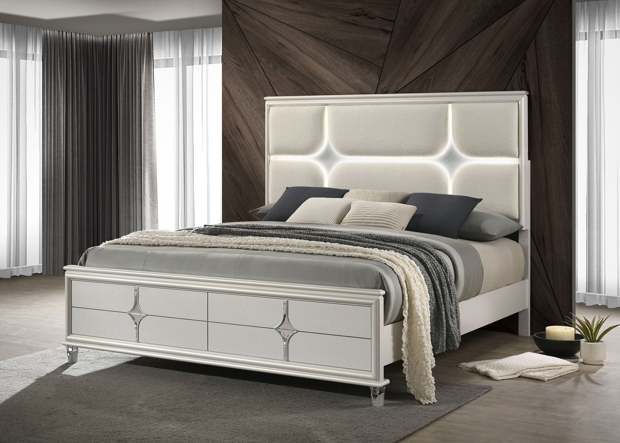 Olivia California King, E.King, & Queen Bed - Ideal Furniture (Fresno,CA) 