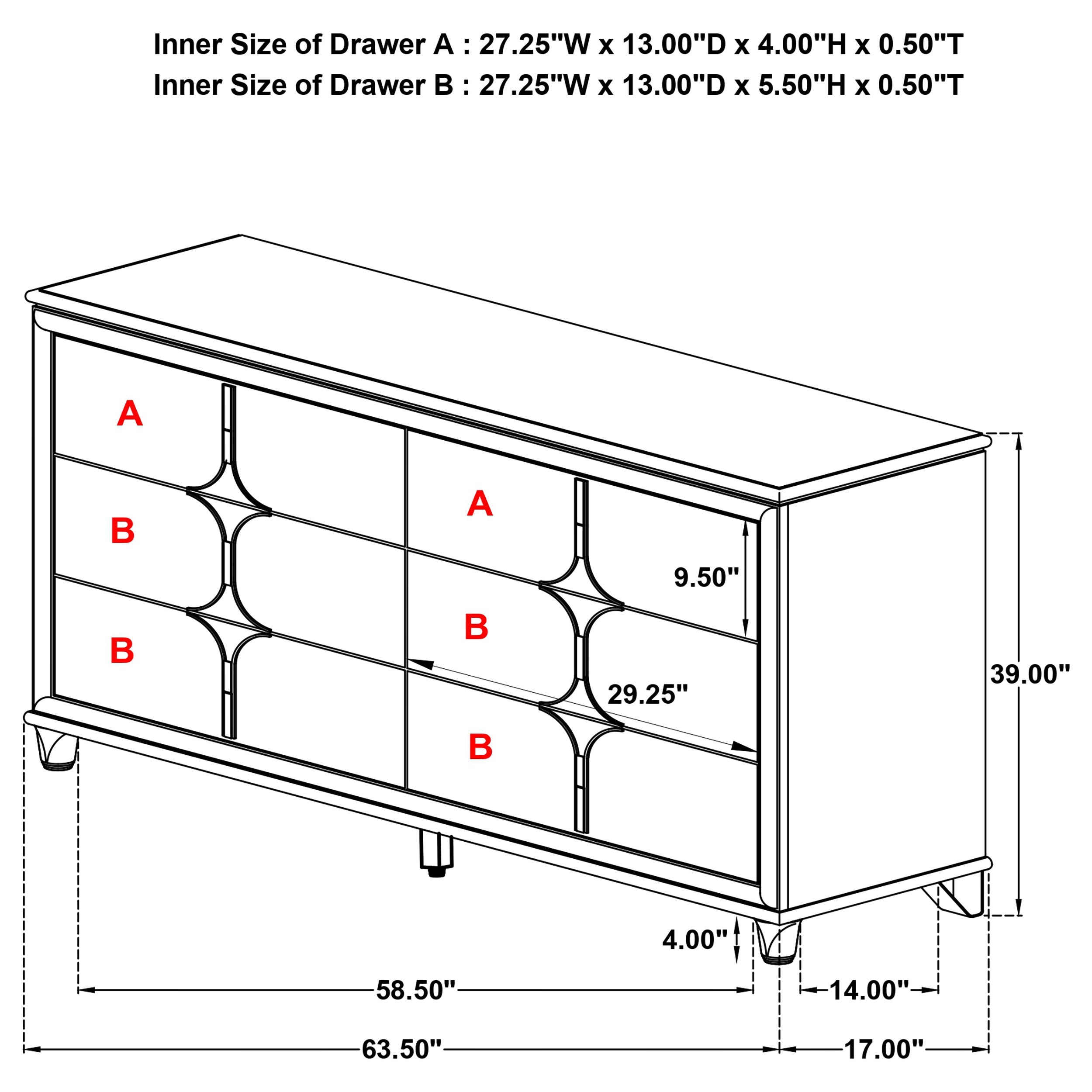 Olivia 4 & 5 Piece Bedroom Set E.King, Queen, & Cal.King - Ideal Furniture (Fresno,CA) 