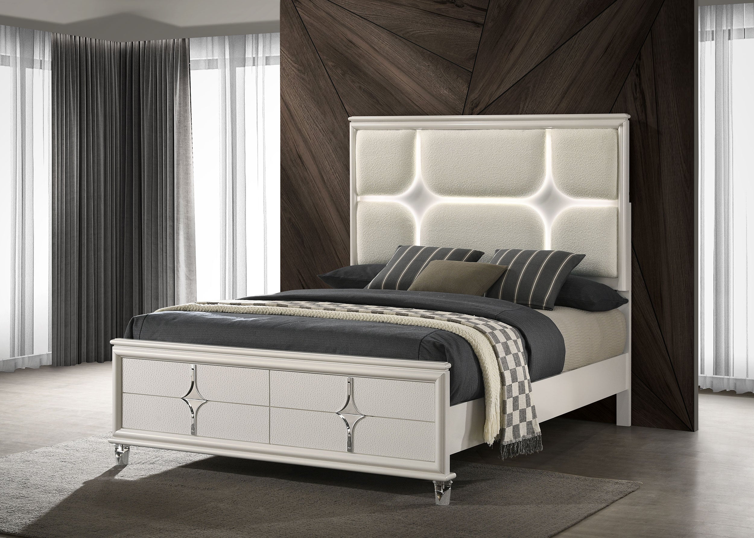 Olivia California King, E.King, & Queen Bed - Ideal Furniture (Fresno,CA) 