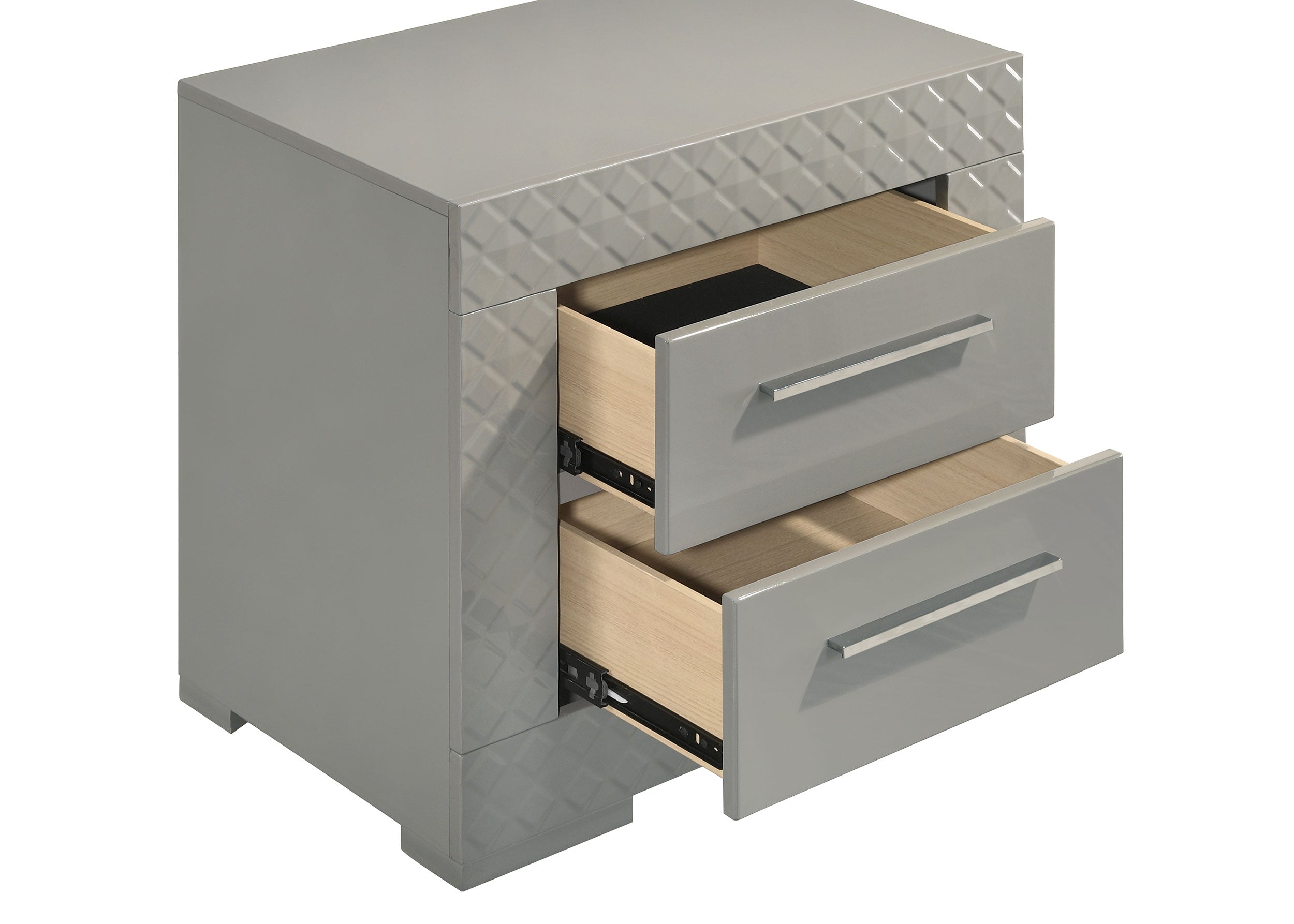 Ives 4 & 5 Piece Bedroom Set E.king & Queen White & Grey - Ideal Furniture (Fresno,CA) 