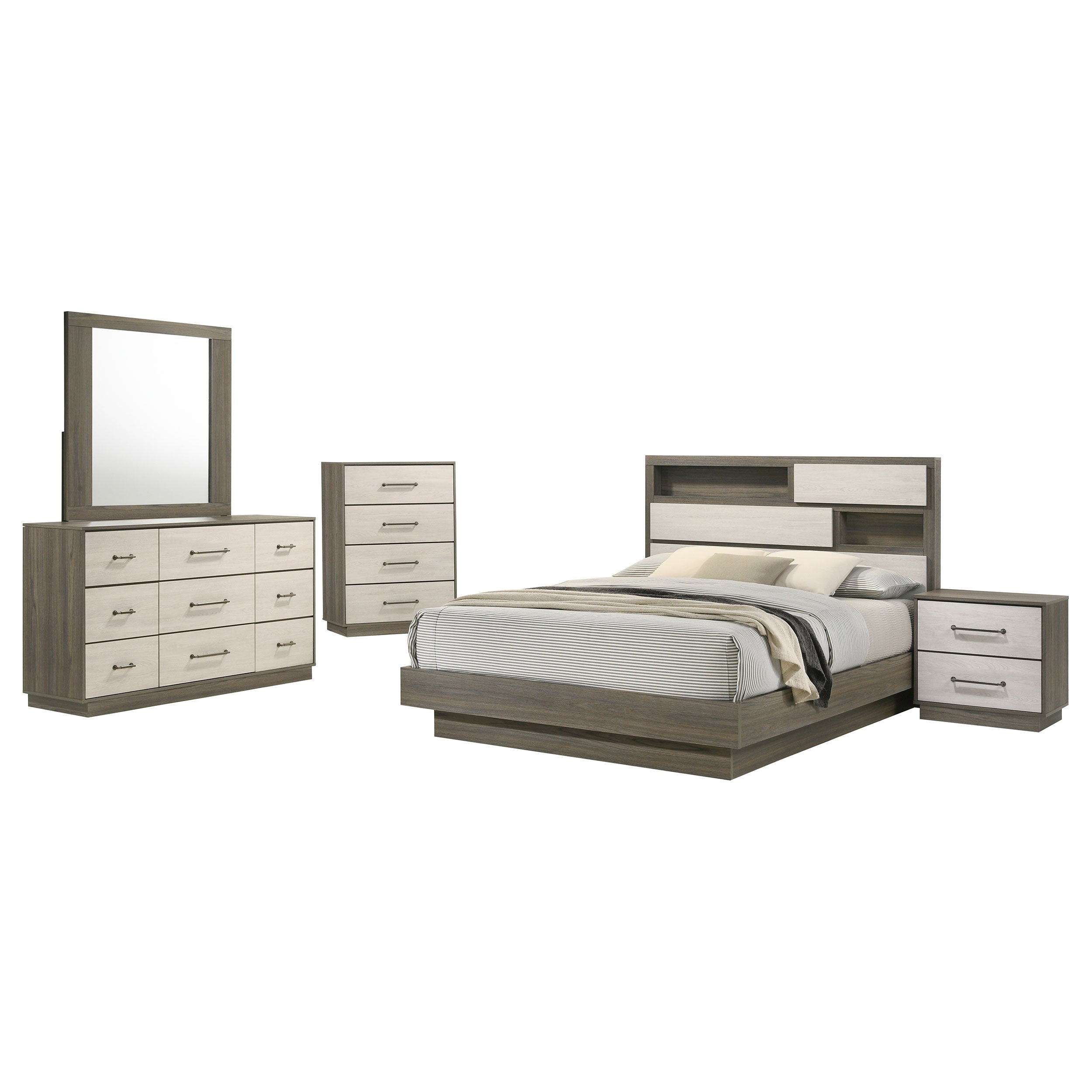 Fenwick 4 & 5 Piece Bedroom Set - Ideal Furniture (Fresno,CA) 