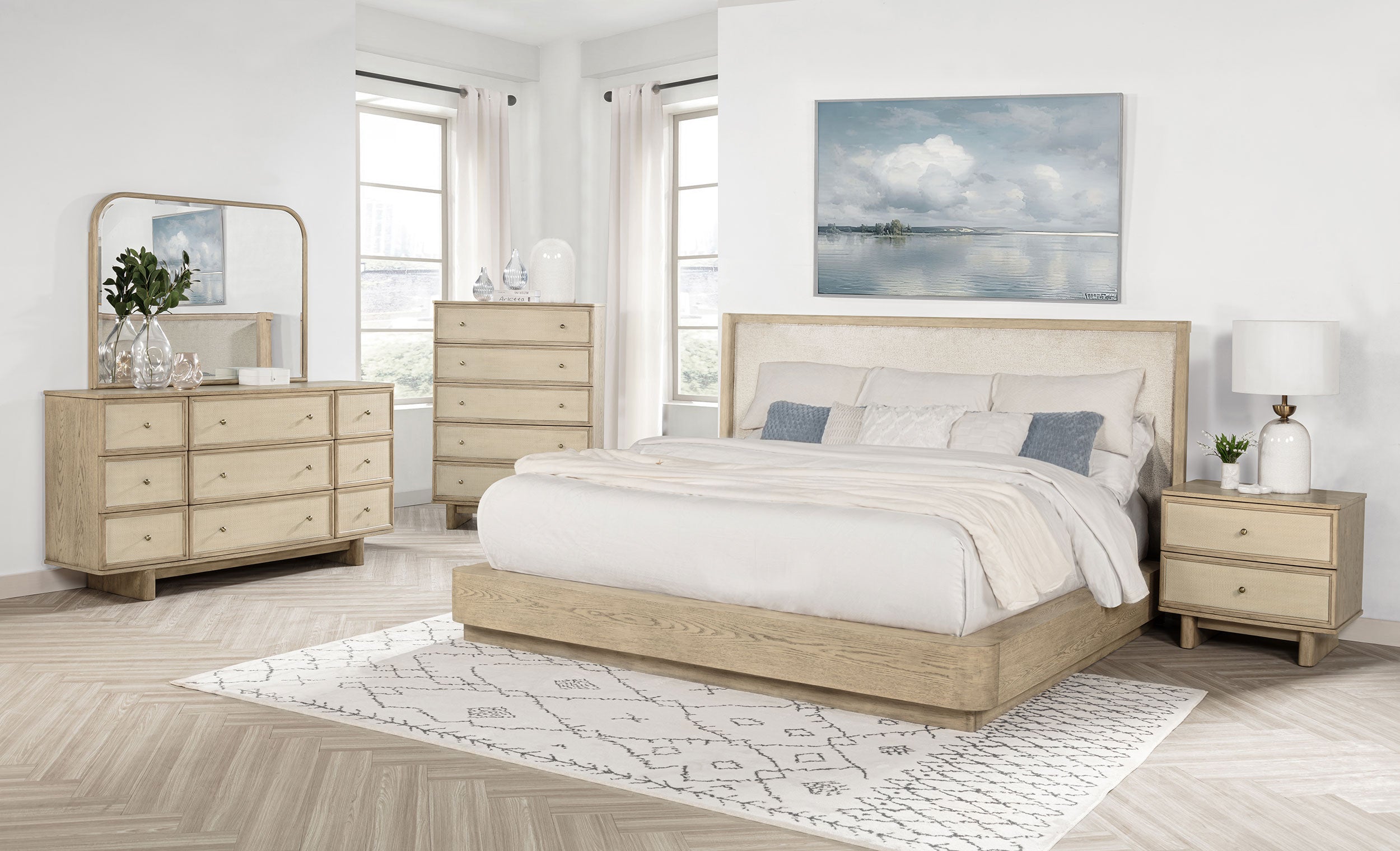 Kailani 4 & 5 Pc Bedroom Set E.King, Cal.King & Queen - Ideal Furniture (Fresno,CA) 