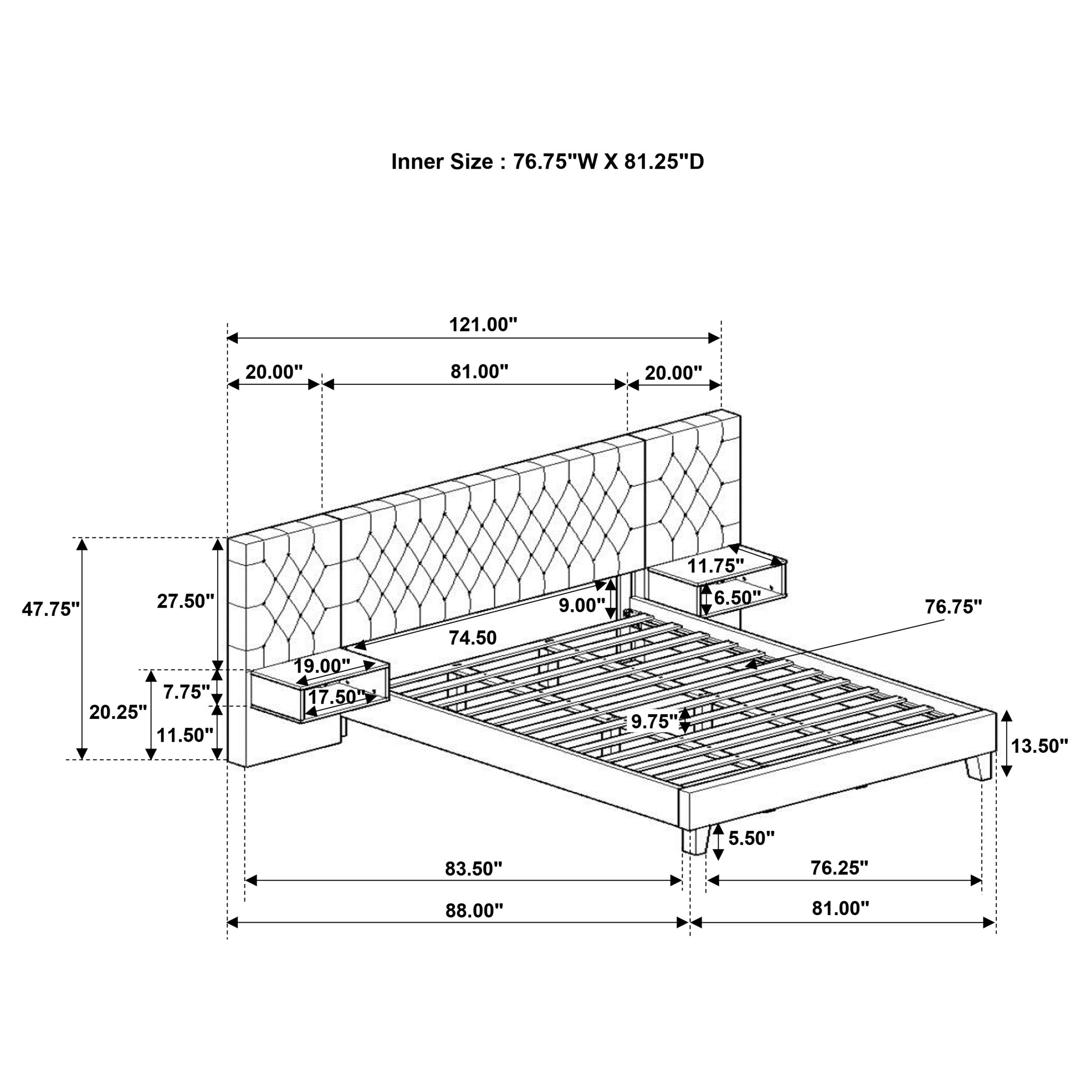Marley Eastern King & Queen Bed - Ideal Furniture (Fresno,CA) 