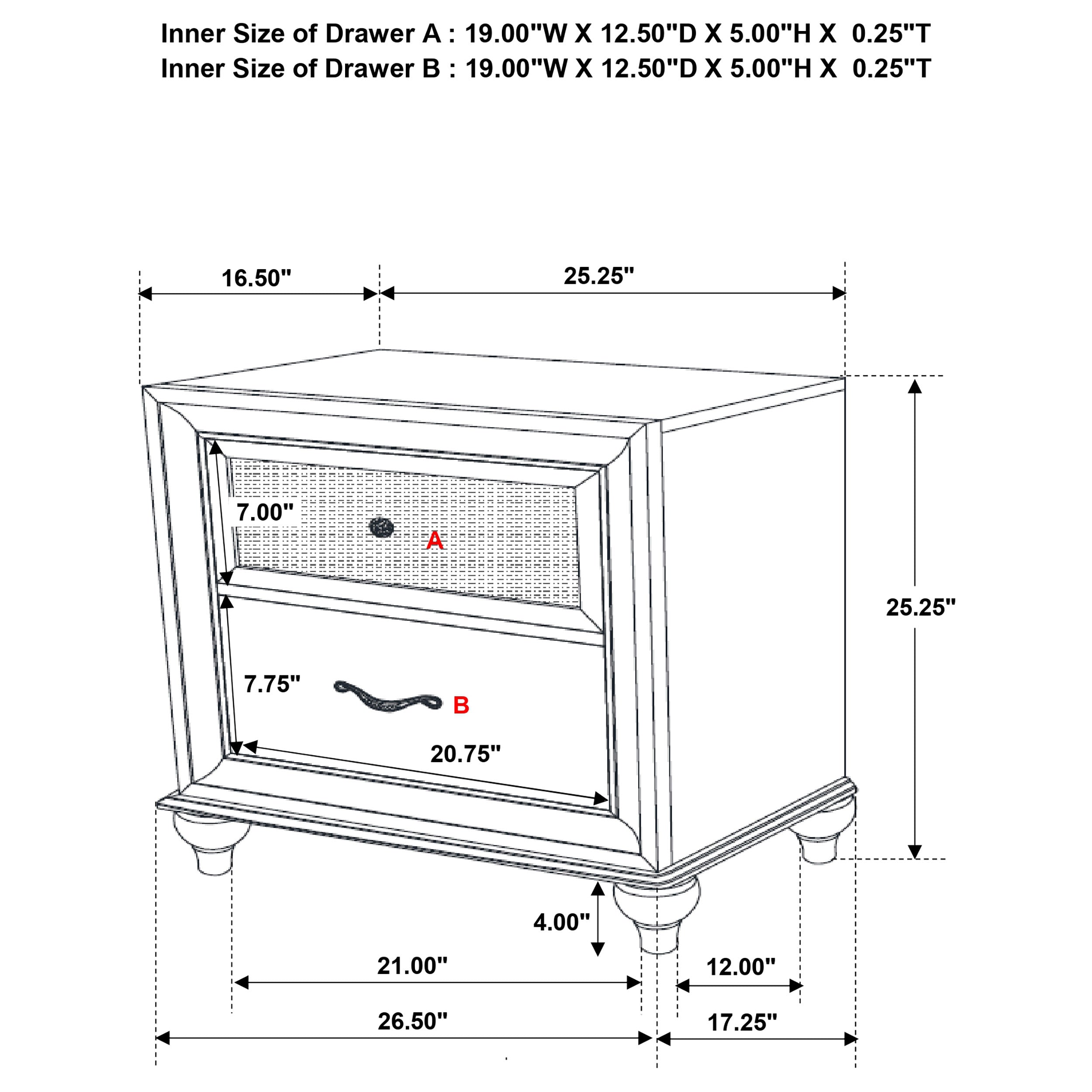 Barzini Bedroom Set White - Ideal Furniture (Fresno,CA) 