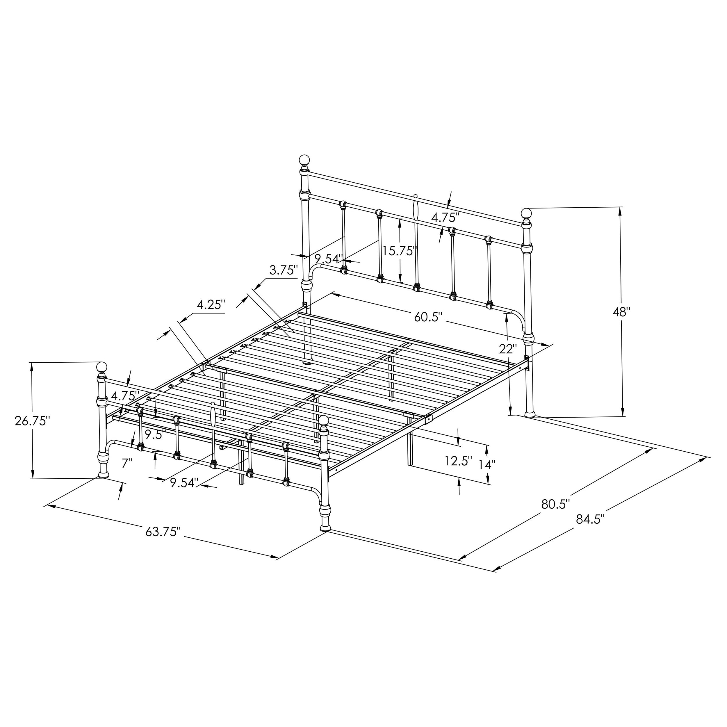 Novak Eastern King, Full, Queen, & Twin Bed - Ideal Furniture (Fresno,CA) 