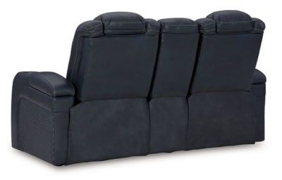 Fyne-Dyme Power Reclining Loveseat with Console - Ideal Furniture (Fresno,CA) 
