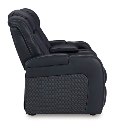 Fyne-Dyme Power Reclining Loveseat with Console - Ideal Furniture (Fresno,CA) 
