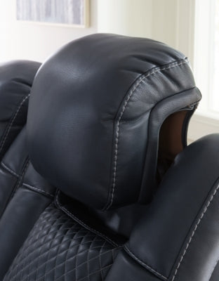 Fyne-Dyme Power Reclining Loveseat with Console - Ideal Furniture (Fresno,CA) 