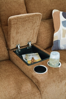 Kanlow Reclining Loveseat with Console - Ideal Furniture (Fresno,CA) 