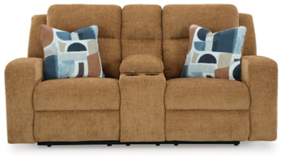 Kanlow Reclining Loveseat with Console - Ideal Furniture (Fresno,CA) 