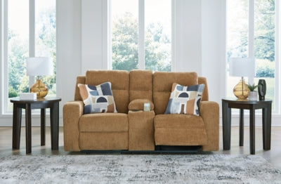 Kanlow Reclining Loveseat with Console - Ideal Furniture (Fresno,CA) 
