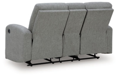 Gauntlet Reclining Loveseat with Console - Ideal Furniture (Fresno,CA) 