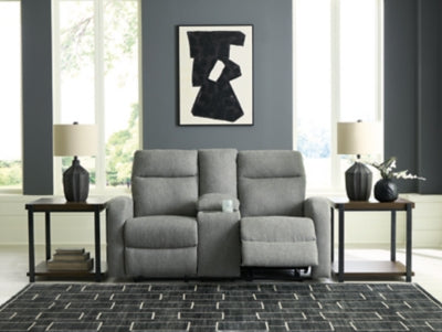 Gauntlet Reclining Loveseat with Console - Ideal Furniture (Fresno,CA) 