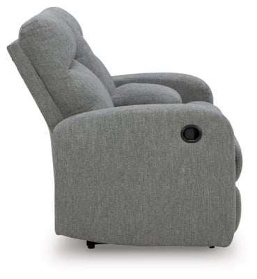 Gauntlet Reclining Loveseat with Console - Ideal Furniture (Fresno,CA) 