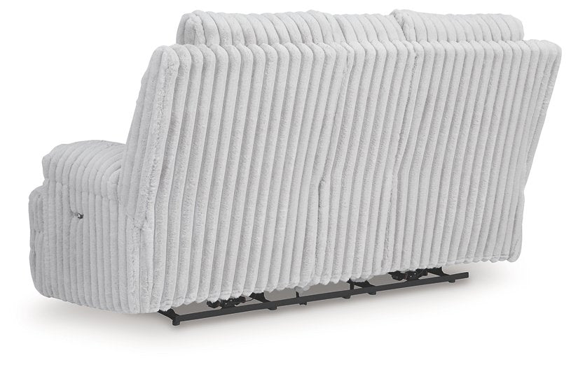 Rhines Falls Power Reclining Loveseat with Console - Ideal Furniture (Fresno,CA) 