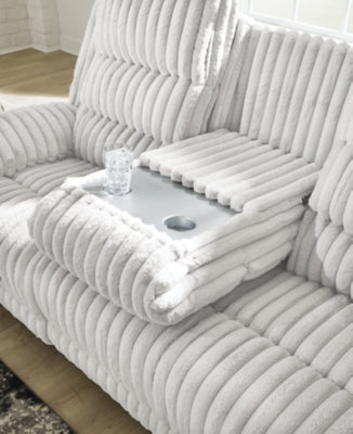 Rhines Falls Power Reclining Sofa with Drop Down Table - Ideal Furniture (Fresno,CA) 