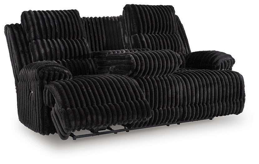 Rhine Falls Power Reclining Sofa with Drop Down Table - Ideal Furniture (Fresno,CA) 
