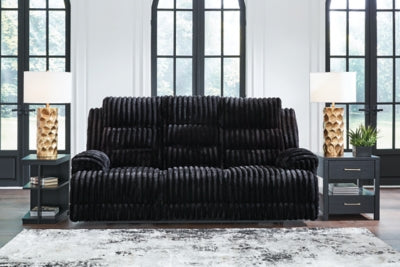 Rhine Falls Power Reclining Sofa with Drop Down Table - Ideal Furniture (Fresno,CA) 