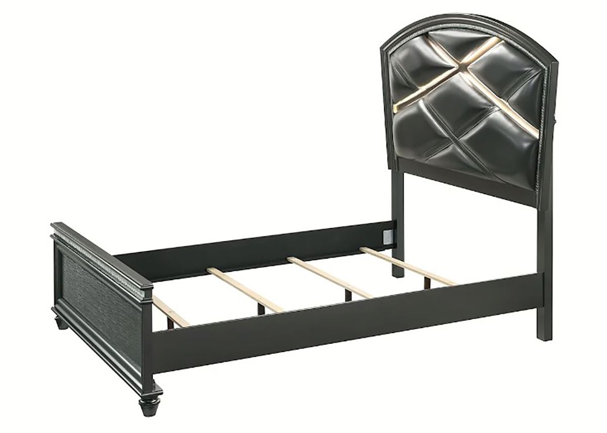 Crown Mark Furniture Adira Queen Upholstered Panel Bed in Silver B7880-Q - Ideal Furniture (Fresno,CA) 